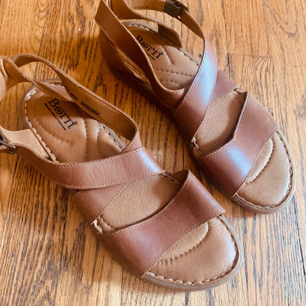 Born Brown Leather Sandals